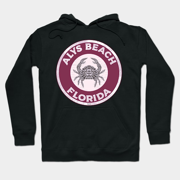 Alys Beach Florida Crab 30A 30 A Emerald Coast Walton County Hoodie by TravelTime